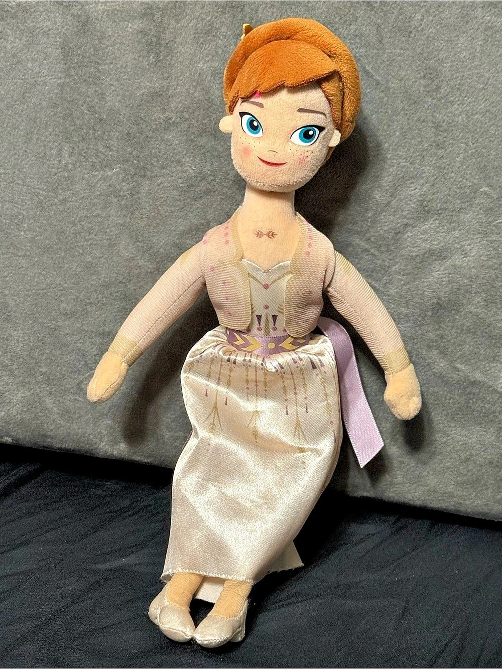 Disney Frozen Princess Anna Plush Doll Cream & Orange